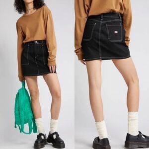 Dickies black high‎ waisted carpenter mini skirt